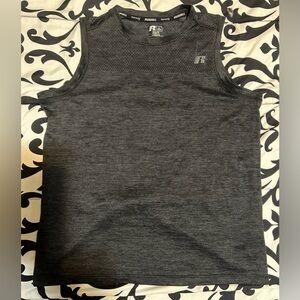 💰2/$10 Russell kids dark grey dri-power tank top- size 14/16